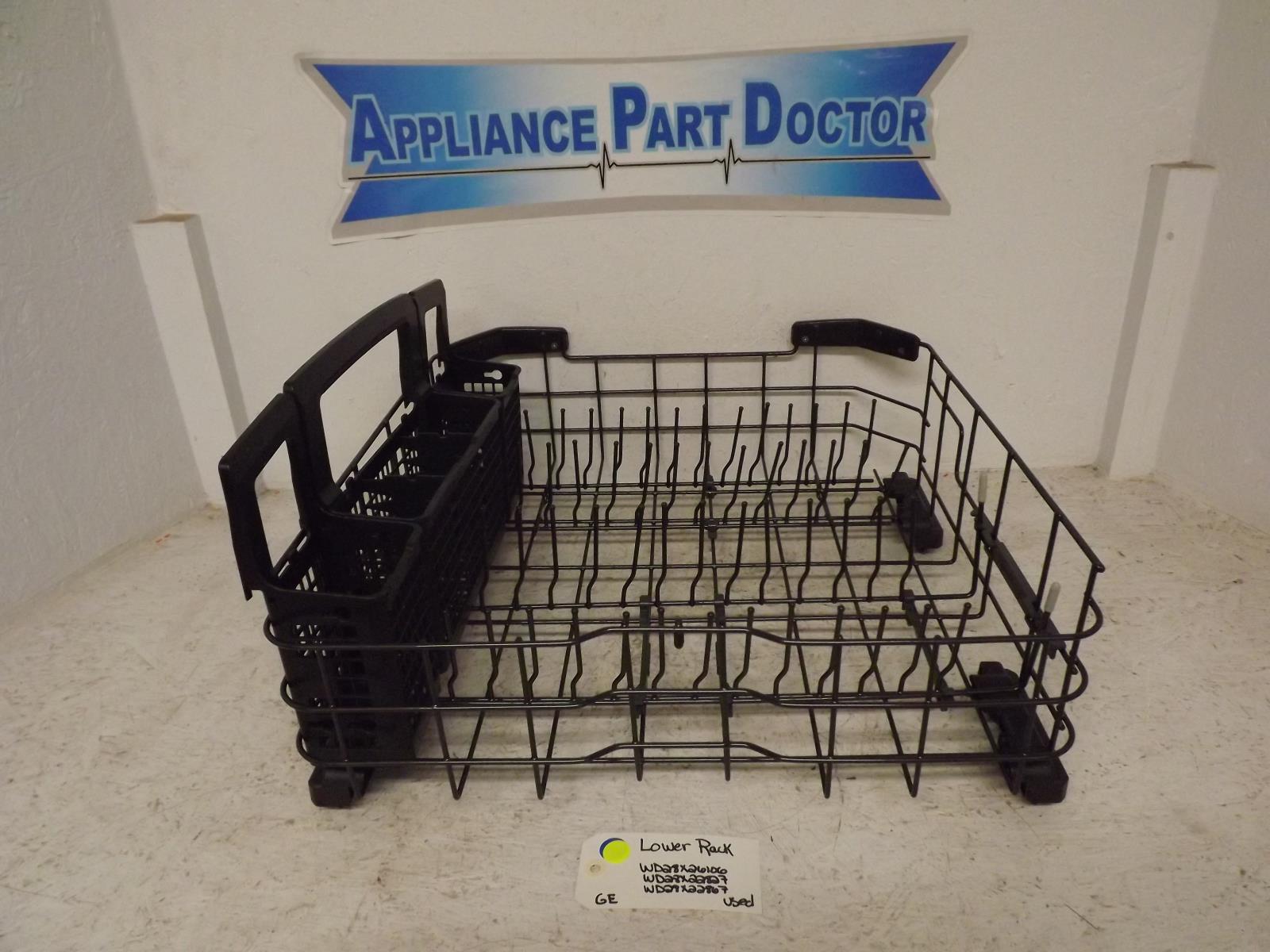 GE Dishwasher WD28X26106 WD28X22827 WD28X22867 Lower Rack Used GE Dishwasher WD28X26106 WD28X22827 WD28X22867 Lower Rack Used
